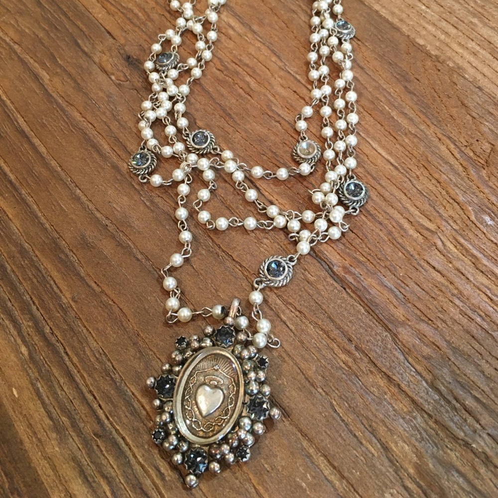 VSA Virgins Saints and Angels Pearl Necklace